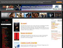 Tablet Screenshot of movie-gazette.com